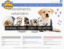 Tablet Screenshot of petshopcampos.com.br